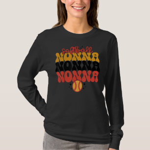 Camiseta Retro Softball Nonna Softball Mom Nonna Mothers D