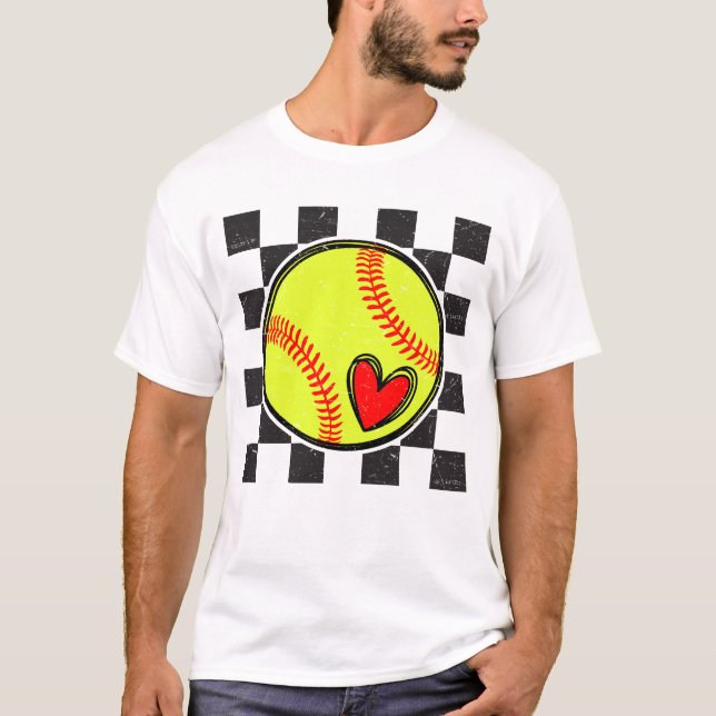 Camiseta Retro Softball Red Stitch (Anverso)