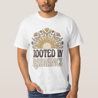 Camiseta Retro Sol Boho Enraizada en Radiancia