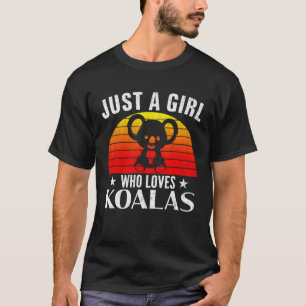 Camiseta Retro Solamente Un Chica Que Ama A Koalas Koala Gr
