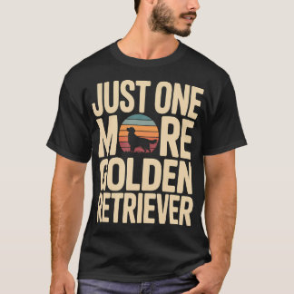 Camiseta Retro Solo Un Perro Más Amante del Retriever Dorad