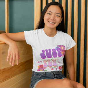 Camiseta Retro Sólo Volar Groovy Vintage Floral Colorida