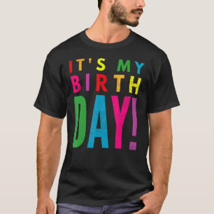 Camiseta Retro son mis Chicas de cumpleaños coloridas