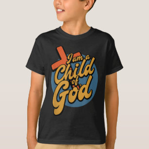Camiseta Retro Soy Hijo De Dios, Cruz De Jesús Amante Crist