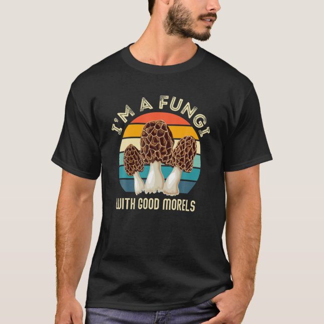 Camiseta Retro SOY UN FUNGI CON BUENOS MORELOS - Gracioso M (Anverso)