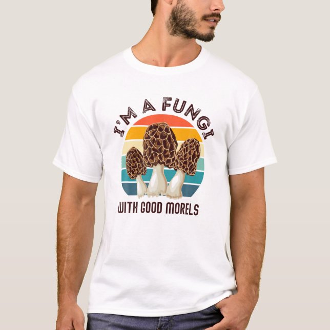 Camiseta Retro SOY UN FUNGI CON BUENOS MORELOS - Gracioso M (Anverso)