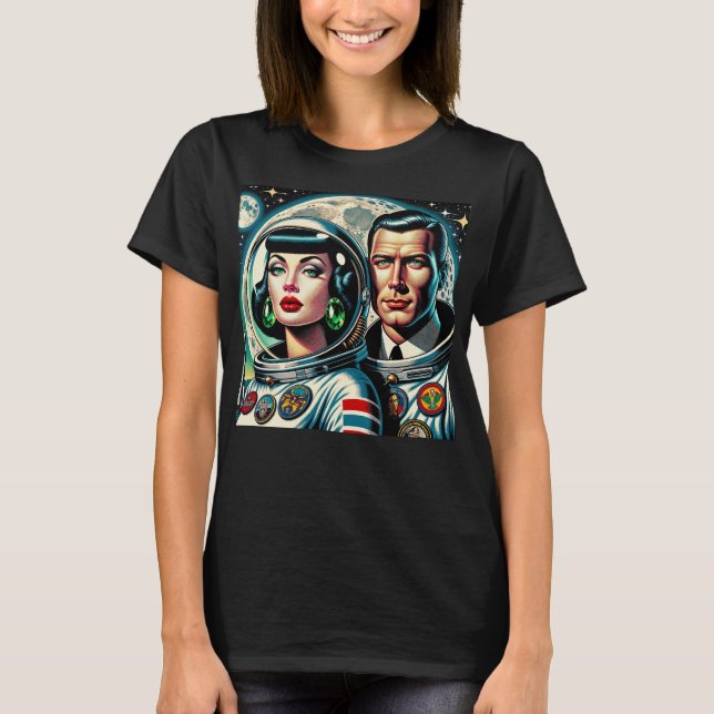 Camiseta Retro Space Astronauts (Anverso)