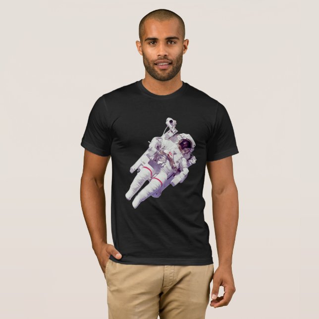 Camiseta Retro Spacewalker: Astronauta flotando (Anverso completo)