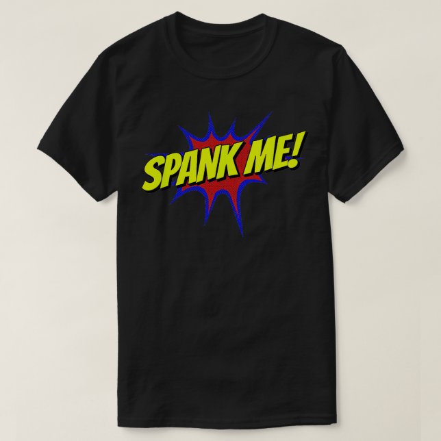 Camiseta Retro Spank Me Sumissive Spank Kinky Sub (Diseño del anverso)
