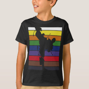 Camiseta Retro Sparring Athlete Martial Arts Black Belt Kar