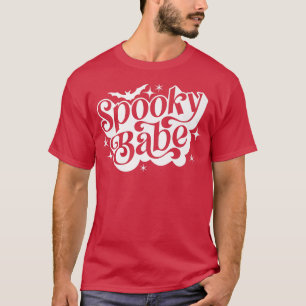 Camiseta Retro Spooky Babe Kids Spooky Season Halloween Par