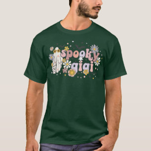 Camiseta Retro Spooky Gigi Floral Boho Ghost Gigi Halloween