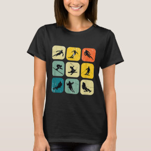 Camiseta Retro Square Wintersports Ski Combinación nórdica 