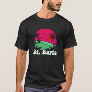 Camiseta Retro St Barts Beach Design Vintage St Barts Illus