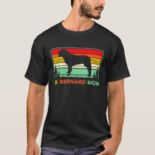 Camiseta Retro St Bernard Mom Vintage Dog Lover Mascota Due