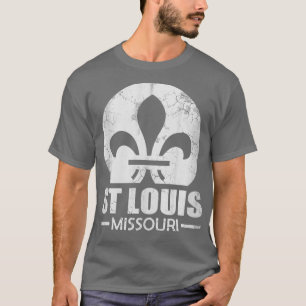 Camiseta Retro St Louis Bandera Missouri State Vintage Fade
