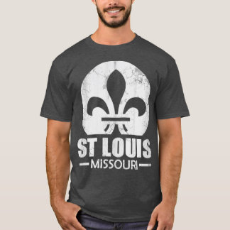Camiseta Retro St Louis Bandera Missouri State Vintage Fade