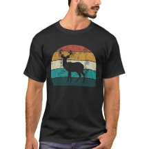 Retro Stag Guay Sunset Mase Deer Animal
