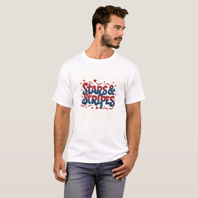 Camiseta Retro Stars & Stripes (Anverso completo)