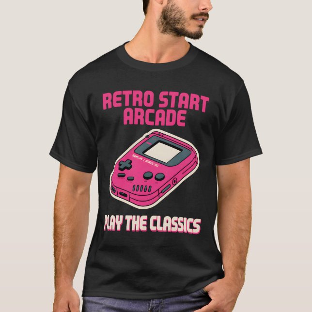 Camiseta Retro Start Arcade (Anverso)
