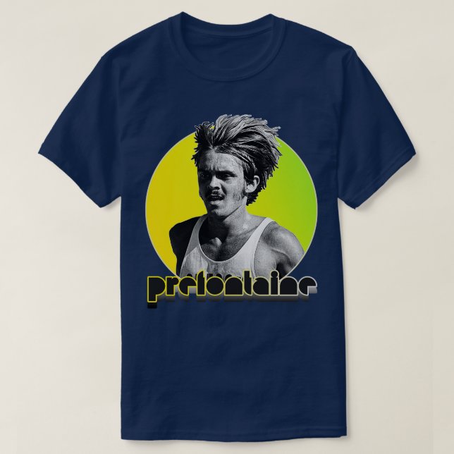 Camiseta Retro Steve Prefontaine Oregon Fade (Diseño del anverso)