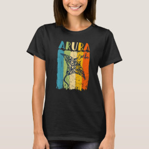 Camiseta Retro Stingray Aruba Caribe Amigos coincidentes Fa