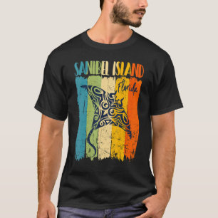 Camiseta Retro Stingray Sanibel Island Florida Amigo temáti