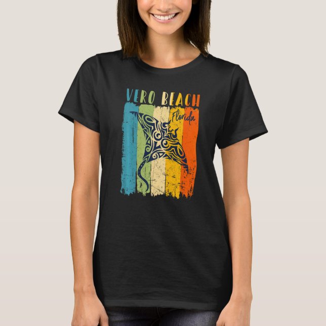 Camiseta Retro Stingray Vero Beach Florida Tema Amigos Fa (Anverso)