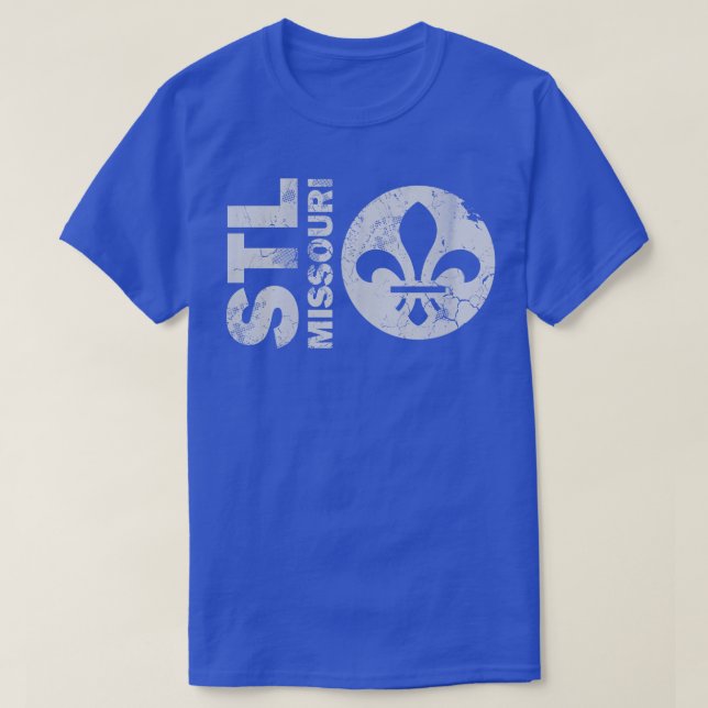 Camiseta Retro Stl St Louis Missouri (Diseño del anverso)