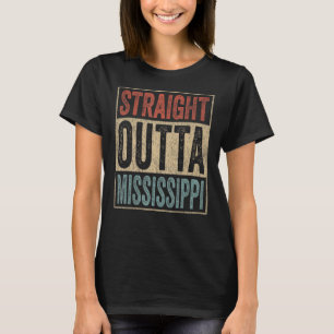 Camiseta Retro Straight Outta Mississippi
