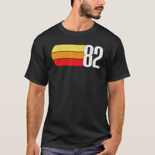 Camiseta Retro Stripes 82 Por 40 Años En 2022 Nacido I