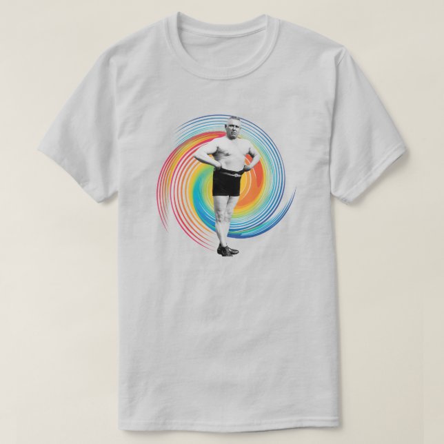 CAMISETA RETRO STRONG MAN (Diseño del anverso)