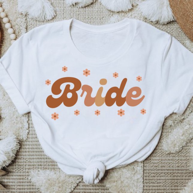 Camiseta Retro Style Bride with Brown Flowers (Subido por el creador)