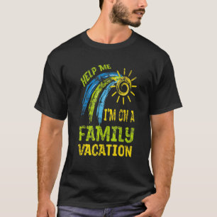 Camiseta Retro Style Help Me I'm On A Family Vacation 1