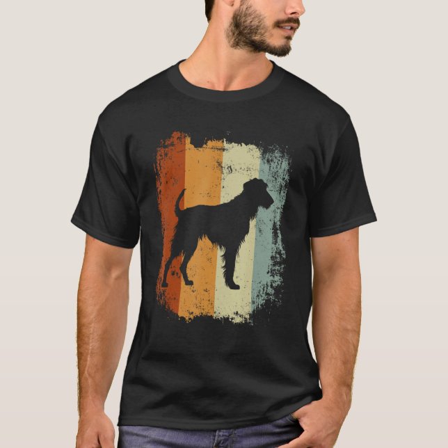 Camiseta Retro Style Irish Wolfhound Dog (Anverso)