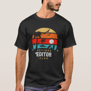 Camiseta Retro Style Retirement Gag Idea Editor retirado