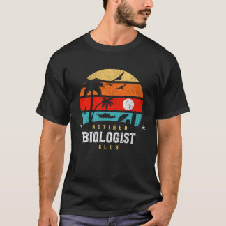 Camiseta Retro Style Retirement Gag Idea Funny Retired Biol