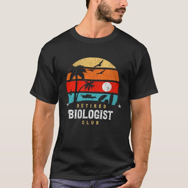 Camiseta Retro Style Retirement Gag Idea Funny Retired Biol (Anverso)
