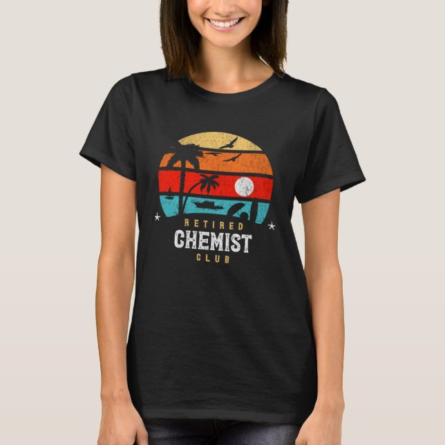 Camiseta Retro Style Retirement Gag Idea Funny Retired Chem (Anverso)