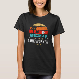 Camiseta Retro Style Retirement Gag Idea Línea Retirada Wor