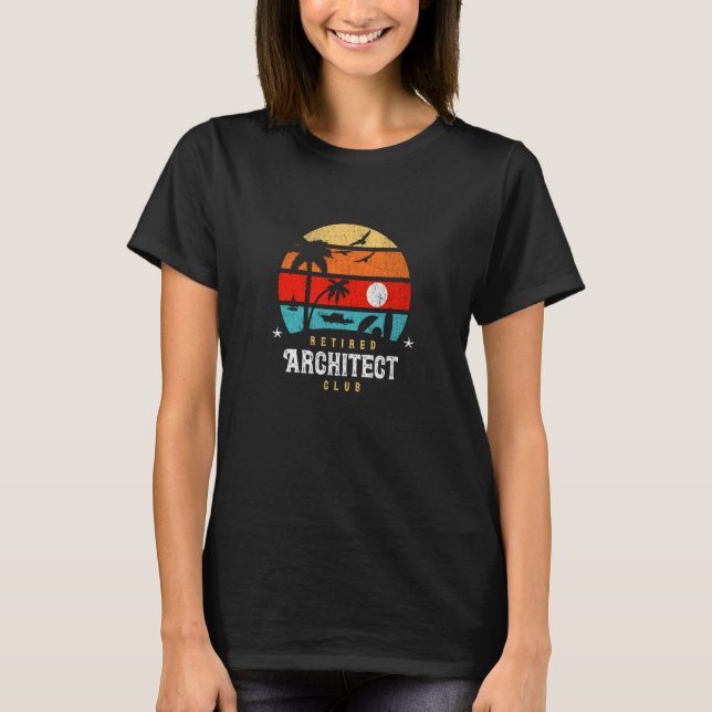 Camiseta Retro Style Retirement Gag Idea Retirada Arquitect (Anverso)