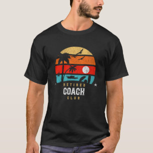 Camiseta Retro Style Retirement Gag Idea Retirada Coach