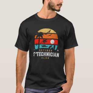 Camiseta Retro Style Retirement Gag Idea Retirada IT Techni