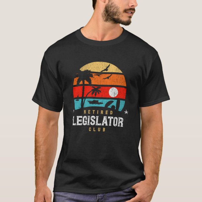 Camiseta Retro Style Retirement Gag Idea Retirada Legisla (Anverso)