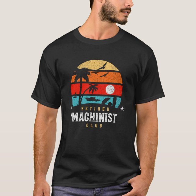 Camiseta Retro Style Retirement Gag Idea Retirada Machini (Anverso)