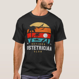 Camiseta Retro Style Retirement Gag Idea Retirada Obstetri