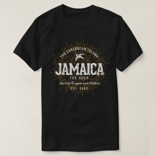 Camiseta Retro Style Vintage Jamaica  (Diseño del anverso)
