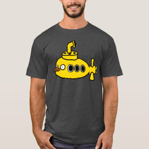Camiseta Retro submarino de pájaro amarillo