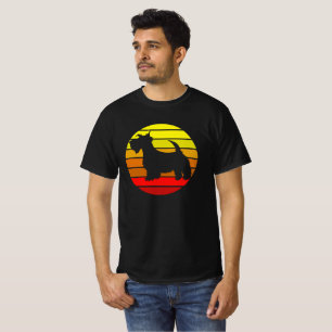 Camiseta Retro Summer Beach Scottish Terrier Dog