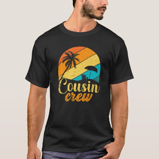 Camiseta Retro Summer Family Vacation Vintage Beach Cousin  (Anverso)